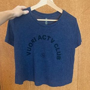 Vuori Navy Heather ACTV Club Tee NWOT